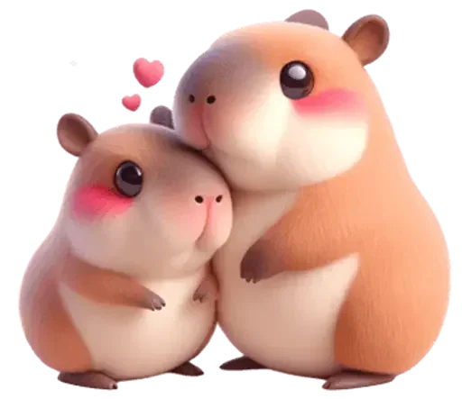 ❤️ Стикер «Kapi Capybara» для Telegram