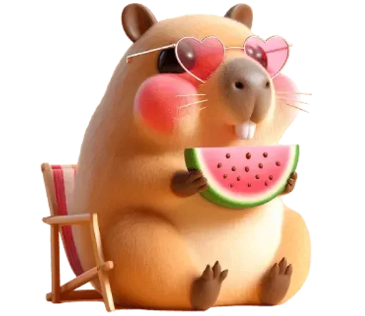 🍉 Стикер «Kapi Capybara» для Telegram