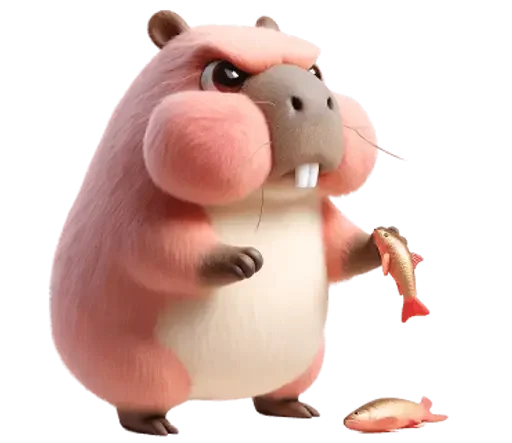 😠 Стикер «Kapi Capybara» для Telegram