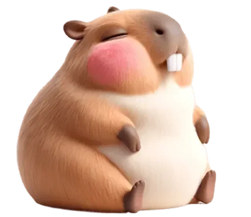 😮‍💨 Стикер «Kapi Capybara» для Telegram