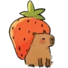 Стикерпак Забавные капибары 🍓 для Telegram