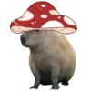 🍄 Эмодзи «Забавные капибары 🍓» для Telegram