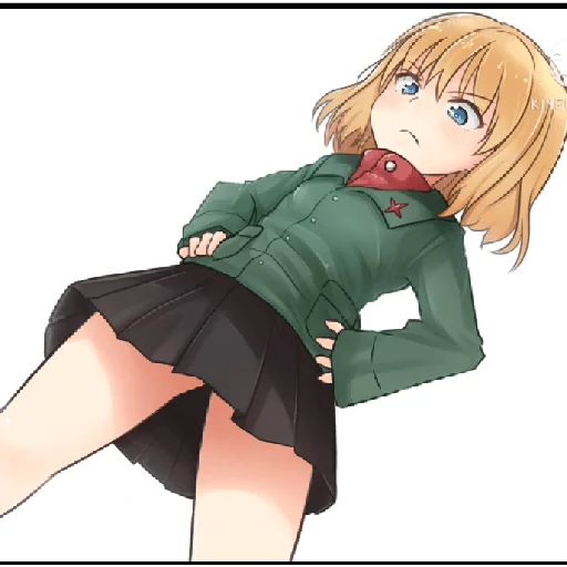 😍 Стикер «Katyusha ("Girls und Panzer") part 7» для Telegram