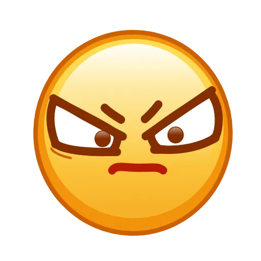 😠 Стикер «Kawaii emoji» для Telegram