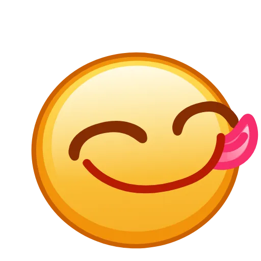 😋 Стикер «Kawaii emoji» для Telegram