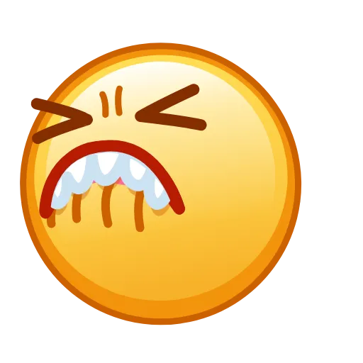 😖 Стикер «Kawaii emoji» для Telegram
