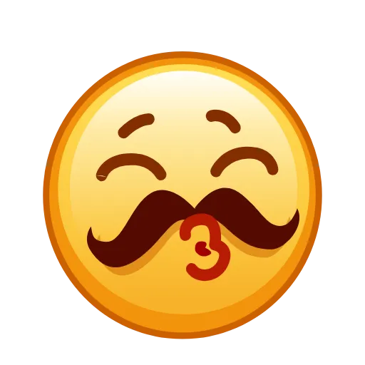 😙 Стикер «Kawaii emoji» для Telegram