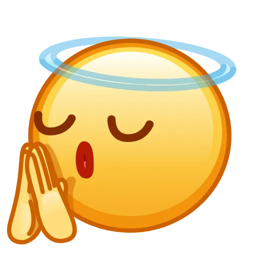 😇 Стикер «Kawaii emoji» для Telegram