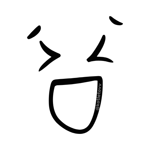 😂 Эмодзи «kawaii faces» для Telegram