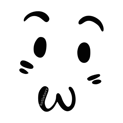 🙂 Эмодзи «kawaii faces» для Telegram