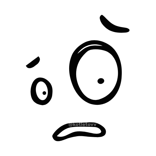 😳 Эмодзи «kawaii faces» для Telegram