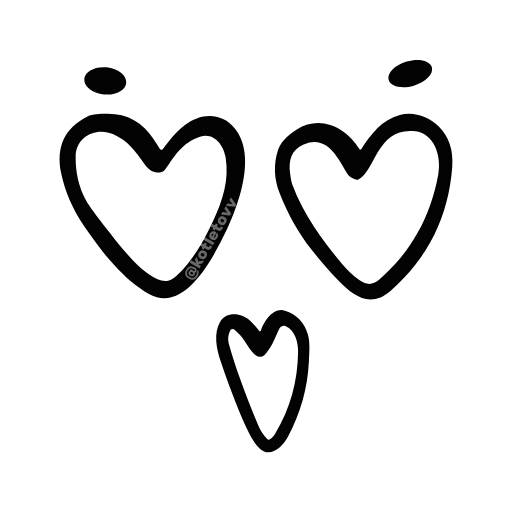 😍 Эмодзи «kawaii faces» для Telegram