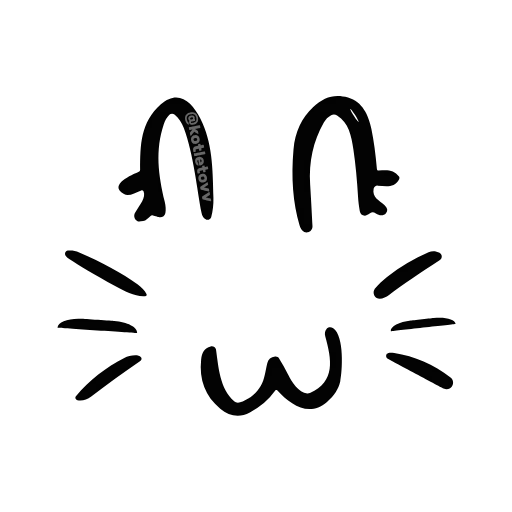 😺 Эмодзи «kawaii faces» для Telegram