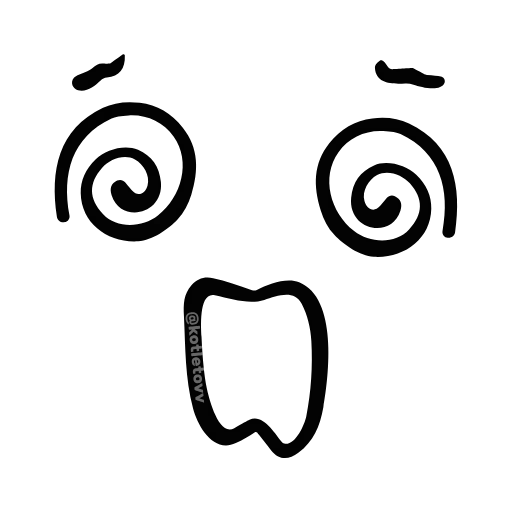 😵‍💫 Эмодзи «kawaii faces» для Telegram