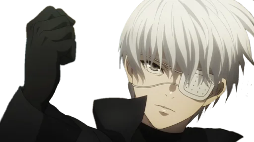 🛡 Стикер «Ken Kaneki Tokyo Ghoul Re» для Telegram