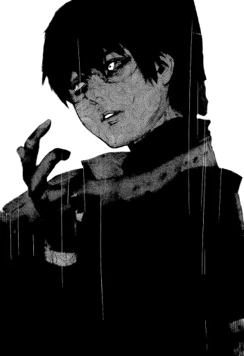 😒 Стикер «Ken Kaneki Tokyo Ghoul Re» для Telegram