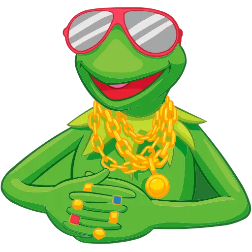 😎 Эмодзи «Кермит» для Telegram