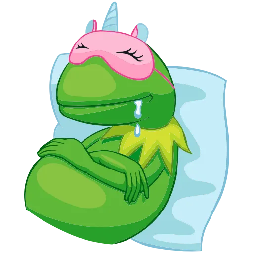 😴 Эмодзи «Кермит» для Telegram