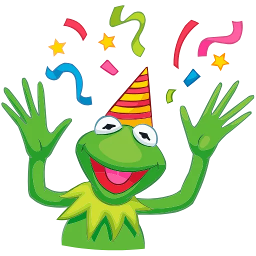 🥳 Эмодзи «Кермит» для Telegram