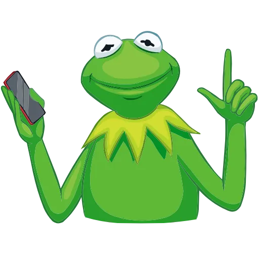 ☝️ Эмодзи «Кермит» для Telegram