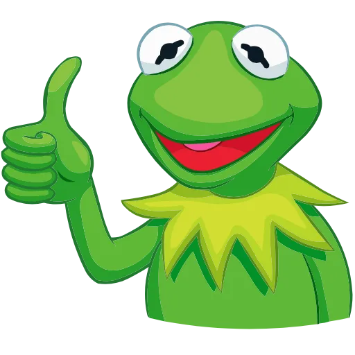 👍 Эмодзи «Кермит» для Telegram