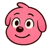 🙂 Эмодзи «Kind Pink Dogs» для Telegram