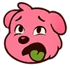 🤢 Эмодзи «Kind Pink Dogs» для Telegram