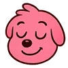 😏 Эмодзи «Kind Pink Dogs» для Telegram