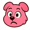 🤨 Эмодзи «Kind Pink Dogs» для Telegram