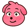 😋 Эмодзи «Kind Pink Dogs» для Telegram