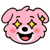 🤩 Эмодзи «Kind Pink Dogs» для Telegram