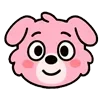 😊 Эмодзи «Kind Pink Dogs» для Telegram