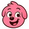 😄 Эмодзи «Kind Pink Dogs» для Telegram