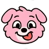 😋 Эмодзи «Kind Pink Dogs» для Telegram
