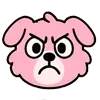 😡 Эмодзи «Kind Pink Dogs» для Telegram