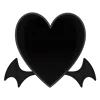 🖤 Эмодзи «Kiss Of Death» для Telegram