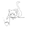 🤭 Эмодзи «Cat Scaramouche» для Telegram