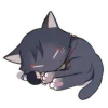 😴 Эмодзи «Cat Scaramouche» для Telegram