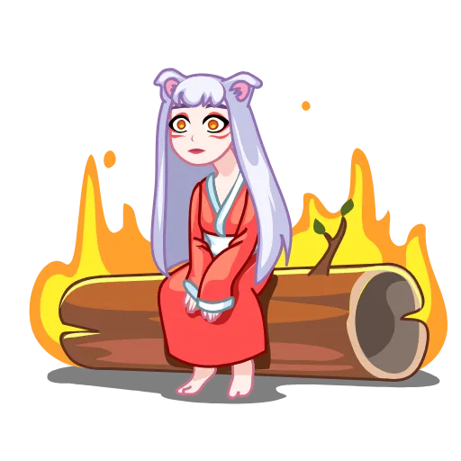 😐 Эмодзи «Kitsune -» для Telegram