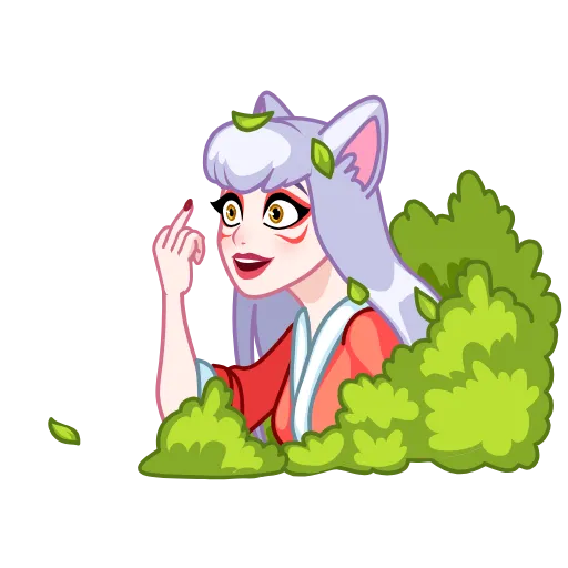 🖕 Эмодзи «Kitsune -» для Telegram