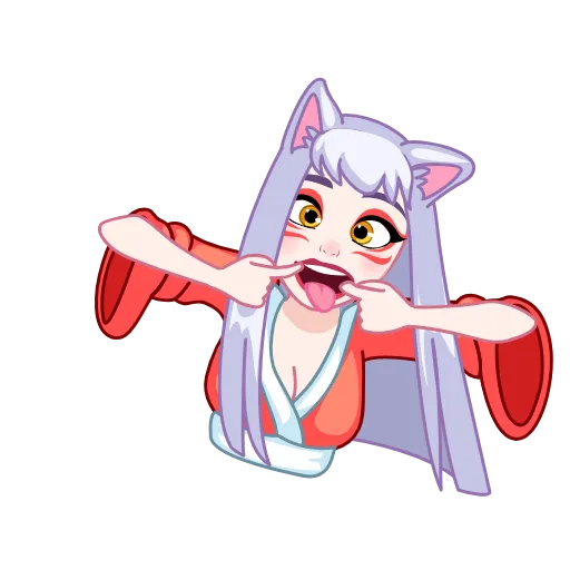 🤪 Эмодзи «Kitsune -» для Telegram