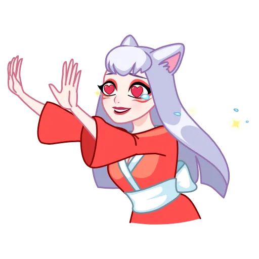 😍 Эмодзи «Kitsune -» для Telegram