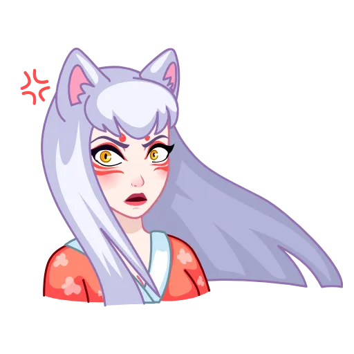 🫤 Эмодзи «Kitsune -» для Telegram
