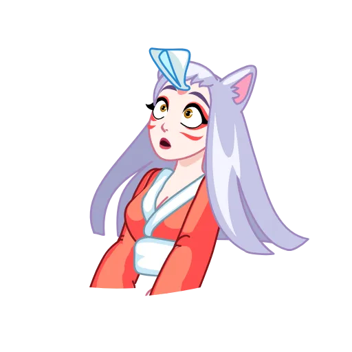 😵 Эмодзи «Kitsune -» для Telegram