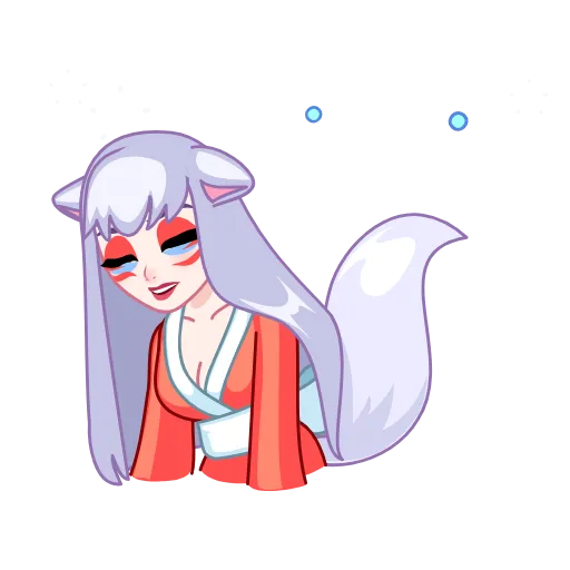😵‍💫 Эмодзи «Kitsune -» для Telegram