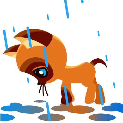 🌧 Эмодзи «Котёнок Гав» для Telegram