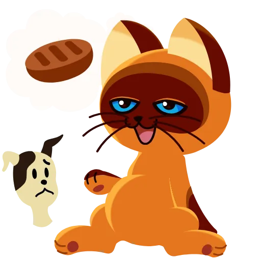 😋 Эмодзи «Котёнок Гав» для Telegram