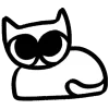 🎀 Эмодзи «𓃠 Kitty Marvartoo» для Telegram