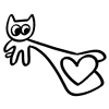 ❤️ Эмодзи «𓃠 Kitty Marvartoo» для Telegram