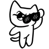 🤨 Эмодзи «𓃠 Kitty Marvartoo» для Telegram